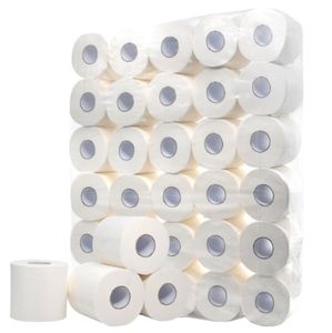 30 rollen / partij snelle verzending toiletrol papier 4 lagen thuisbad toiletrol papier primaire hout pulp toiletpapier weefsel roll