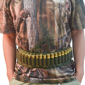 30 tours Camouflage ceinture tactique chasse Bandolier 30 trous chasse taille ceinture sac de chasse jauge porte-munitions