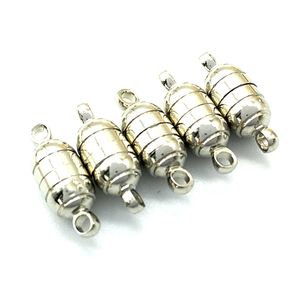 30 sets / partij 15.5 * 5.5mm krachtige magnetische magneet ketting slaat antiek zilver voor ketting sieraden DIY