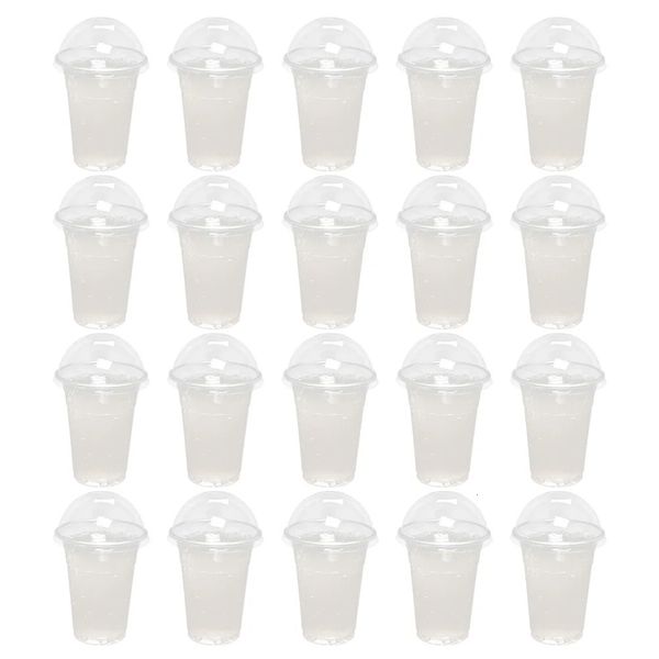 30 ensembles boisson jus tasse couvercle conception tasses en plastique cristaux de citron bouteille de soude jetable Abs boisson paquet clair lait enfant 240108