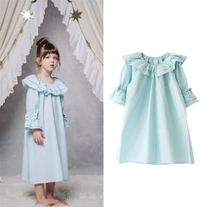 30% Soie 70% Coton Super Qualité Toddler Filles Pyjama Robe Belle Sommeil Confortable Vêtements 210619