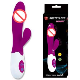 Vibromasseur point G double Vibration à 30 vitesses, bâton vibrant, jouets sexuels pour femmes, produits pour adultes pour femmes, orgasme PO3Z