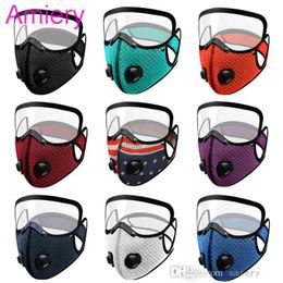 30 styles masque d'équitation avec filtre de valve respiratoire anti-poussière avec lentille de protection fournitures de fitness détachables sports de plein air masques de cyclisme