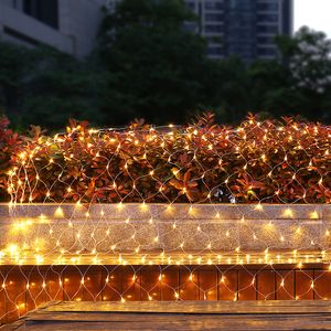 30 V MESH NET LICHTEN 200 LED STRING LICHT 9.8 FEET X 6.6 FEET LAAGE VOLTAAN 8 MODEN Geschikt voor Bruiloften Kerstbomen Struiken Garden Gardens Interieur Decoratie Crestech168