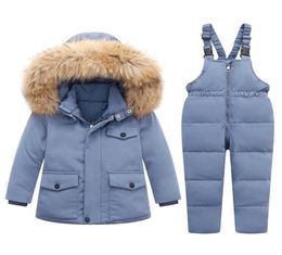 30 Warm Winter 90 White Duck Down Jacket For Baby Girl Clothing Kids Clothing Juego de ropa exterior Agua de la nieve parka Scoat H0913063773