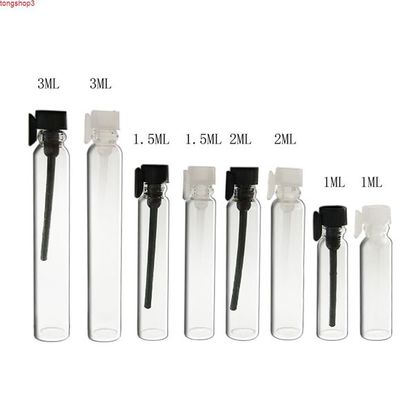 30 x 1/2/3 ml Mini de verre vide Perfume petit échantillon Flacons de flacon Laboratoire de fragrance de parfum liquide Tube d'essai Bouteille d'essaiHigh Qualtitude