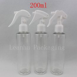 30 x 200 ml lege duidelijke vulling water gevende fles met trigger spuit, 7oz plastic spray pet fles transparant, trigger spray