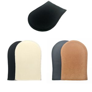 300 piezas envío gratuito de DHL Sunless Tan Mitt en color beige y marrón para bronceado en aerosol