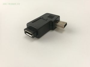 300 pièces de gros Mini révolution micro femelle droite flexion prise à fiche adaptateur connecteur convertisseur, USB mâle pour projet d'ordinateur portable HDTV