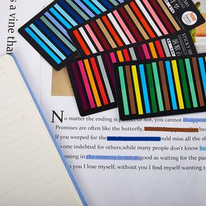 300 feuilles arc-en-ciel Couleur Index Mémo Pad Sticky Notes Papier autocollant Bookmark Bookmark Fournitures scolaires