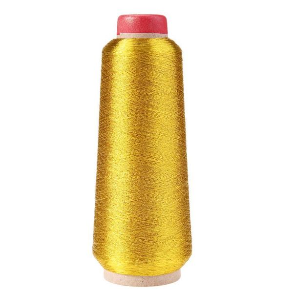 3000m Metallic Thread Brodery Gold Silver Machine broderie Fitumes de filetage de couture en polyester pour la broderie