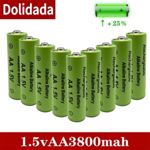 3000mAh 1,5 V Batterie alcaline AA 2A Batterie rechargeable pour la télécommande Batery Batery Alarme de fumée avec des pièces de bary