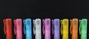 3000 stks 10 ml reizen draagbare parfumfles spray flessen monster lege containers verstuiver mini hervulbare flessen plastic pen vorm