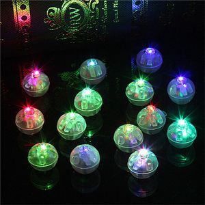 3000 stks / partij ronde vorm RGB mini led knipperende bal lampen witte ballon lichten voor kerstfeest bruiloft decoratie