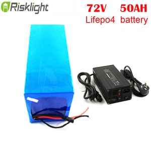 3000W moto électrique Lifepo4 batterie pack 72V 50Ah pour vélo électrique avec chargeur 5A