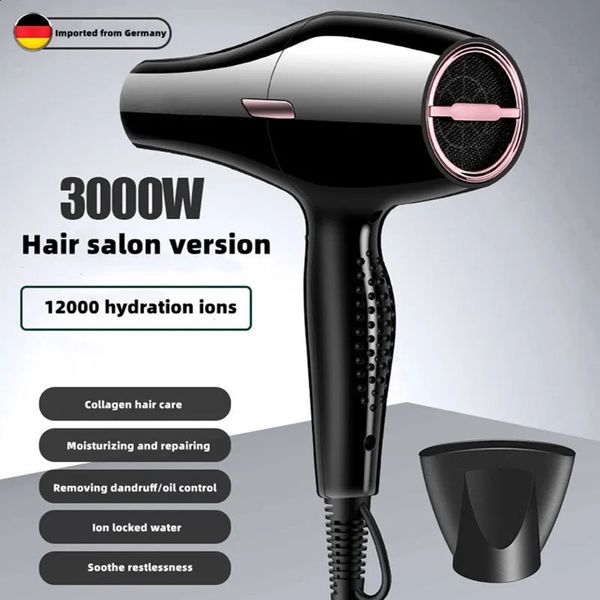 Sèche-cheveux 3000W pour Salon de coiffure, haute puissance, forte vitesse du vent, Ion de lumière bleue, silencieux, pour coiffeur à domicile, produit spécial 240122
