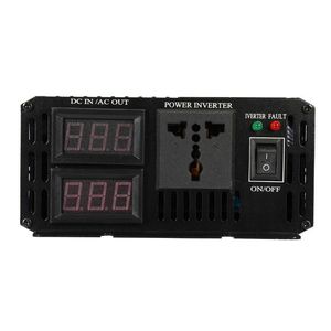 3000W Omvormer 12V 24V 48V naar 220V LCD Display Zuivere Sinusomvormer Transformator converter voor Auto Thuis Voeding1956