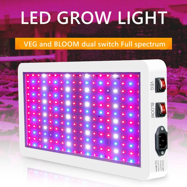 3000w LED Grow Lights 2835 LEDs Full Spectrum Grow Lights pour plantes hydroponiques d'intérieur Veg Bloom Serre Growing Lamps jardinage horticulture semis