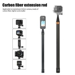 300 cm Super long Stick Selfie invisible en fibre de carbone pour Insta360 x3 / Action 3 / GoPro 12 11 10 9 8 Sports Camera Selfie Stick 240514