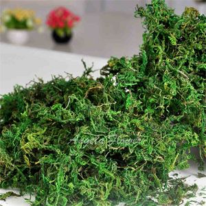 300 g/sac garder au sec vraie mousse verte plantes décoratives vase gazon artificiel accessoires de fleurs en soie pour la décoration de pot de fleurs