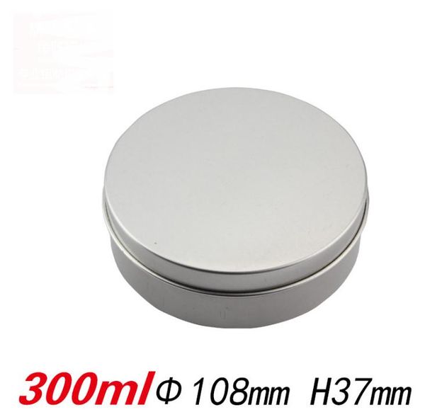 300 g de pots de crème en aluminium de grande taille 300 ml de grandes boîtes rondes contenant 10 oz de pot de vinaigrette avec couvercle à enfiler pour parfum solide SN2329