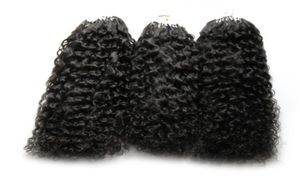 300g Micro Loop Hair Extensions 300S Mongools kinky krullend haar Menselijk Probonded MicroLoop Micro Rings Links Menselijk haarverlenging5399624