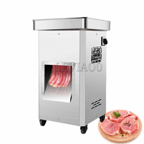 Cortadora de carne eléctrica de 300 Kg/H, cortador de carne con cuchillas de acero inoxidable de 3Mm, máquina trituradora, electrodoméstico de cocina automático comercial