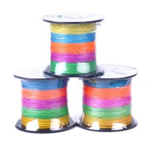 300M marque HENGJIA Multifilament 100% PE tressé ligne de pêche 15LB à 120LB chine Super fort coloré accessoires de pêche