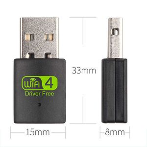 300M lecteur gratuit USB carte réseau sans fil ordinateur de bureau récepteur WIFI sans fil