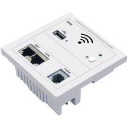 300 Mbps 86mm Panel in Wall Wireless AP Router 220 V WiFi-toegangspunt Inwall AP Wireless Wifi Router Repeater Drop
