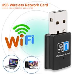 300Mbps Usb Wifi Adapter RTL8192 Chipset 2.4Ghz 300M Draadloze Ontvanger Wifi Dongle Netwerkkaart Voor Pc laptop Met Doos