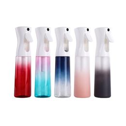 300 ml 10 oz dégradé embellissent les beautés bouteilles de pulvérisation de cheveux ultra fines brumisateur d'eau continue pour la coiffure, le nettoyage, les plantes, la brumisation Kpwh