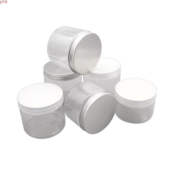 Pot de nourriture transparent de 300 ml 400 ml 500 ml avec couvercle à vis scellé, bocaux à biscuits transparents, bouteille de pot en plastique de récipient de thé de grande taille de haute qualité