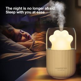 300ML luchtbevochtiger creativiteit duivelsklauw ultrastil USB aroma essentieel auto LED-nachtlampje luchtreiniger mistmaker lucht frisser wit