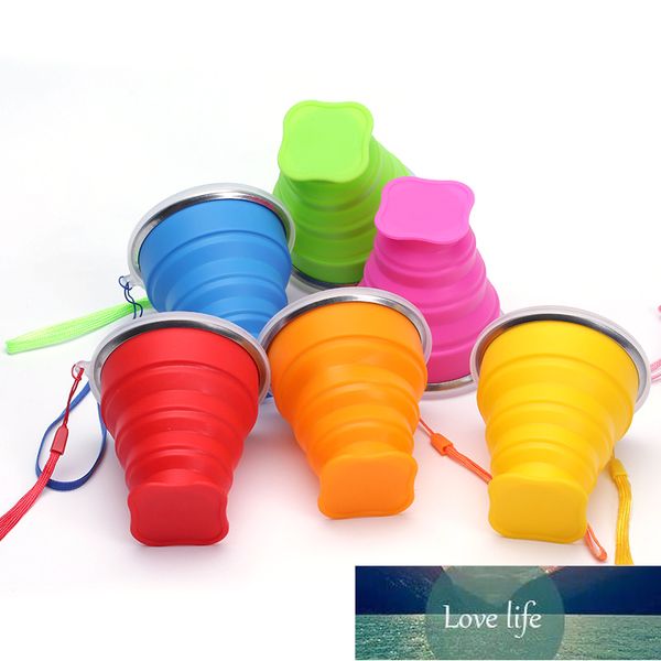 Taza plegable de 300ml, taza portátil de silicona para viaje, café, té, taza para acampar al aire libre, taza de agua plegable retráctil para viajes al aire libre