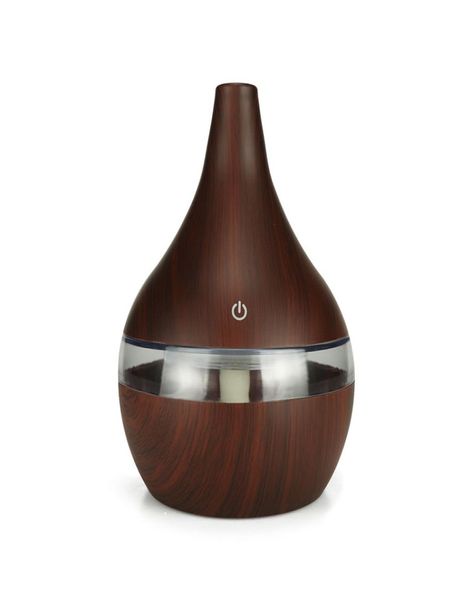 Humidificadores de 300 ml, difusor de aire aromático eléctrico USB, humidificador de aire ultrasónico de madera, fabricante de niebla fría para el hogar 1174236