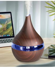 300 ml USB elektrisch aroma luchtdiffuser houten ultrasone luchtbevochtiger koele mistmaker voor home1345770