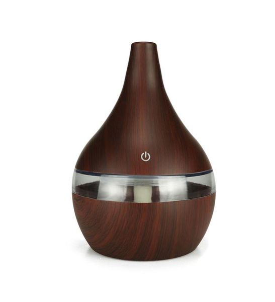 300ml USB électrique arôme diffuseur d'air bois ultrasons humidificateur d'air huile essentielle aromathérapie Cool brumisateur pour maison voiture6718628