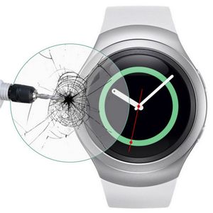 300 stks 0.3mm ultra dunne 9H hardheid premium gehard glas screen protector film voor Samsung Galaxy Gear S2 Geen pakket