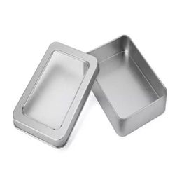 300 stcs 10.7*7*3cm open venster metalen opslagkoffers, tinboxen stalen display verpakking kan