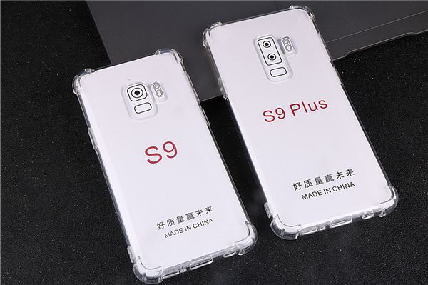 300 unids 1 mm TPU transparente transparente transparente transparente transparente para Samsung Galaxy S7 Edge S8 S9 S10 PLUS S10E Note 5 8 9