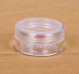 300pcs 2G Small Round Échantillon Crème Bouteille Jars Containmini Plastique Conteneur en plastique pour Nail Art Rangement 2ML DIY PS Bottelesgood Packag3659639