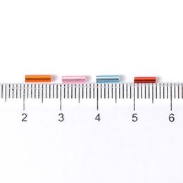 300 stks 2x6 mm Oostenrijkse kristallen glazen buis Ronde zaad kralen lange buis korrel voor kledingriemen accessoires ketting diy sieraden maken