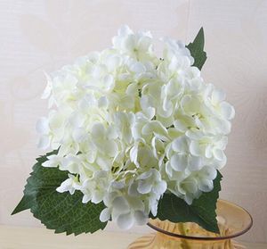 Fleurs 300pcs 55cm Tête de Fleur d'Hortensia Artificielle Faux Soie Simple Real Touch Hortensias 15 Couleurs pour Centres de Mariage Décoratifs pour la Maison