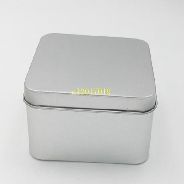 300 Uds 8,5*8,5*4,5 cm cajas de lata de embalaje de té coloridas de alta calidad caja de almacenamiento de joyería caja cuadrada de Metal para dulces