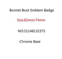 100pcs 82 mm 74 mm Bigne bleu Badge Badge Emblem Badge de capot avant M3 M5 X3 X5 E36 E39 E46 51148132375