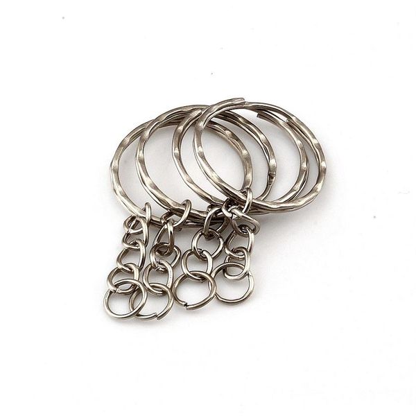 300pcs Cécheur d'alliage en alliage argenté antique pour les bijoux Making Car Key Ring DIY ACCESSOIRES257T