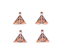 300pcs Antique Silver plaqué Deathly Hallows Charms Pendants pour les bijoux de bracelet européen faisant du bricolage fait à la main 1312 mm7970781