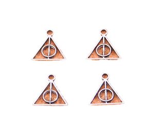 300pcs Antique Silver plaqué Deathly Hallows Charms Pendants pour le bracelet européen Bijoux Faire du bricolage Fabriqué à la main 1312mm2919436