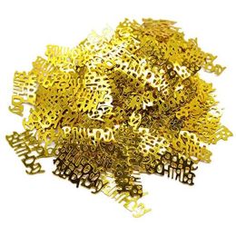 300pcs / sac Gold 50th Birthday Confetti 21th 30th 40th 50th 60th Birthday Party Table Scatter Adult Birthday Centorpiece décor